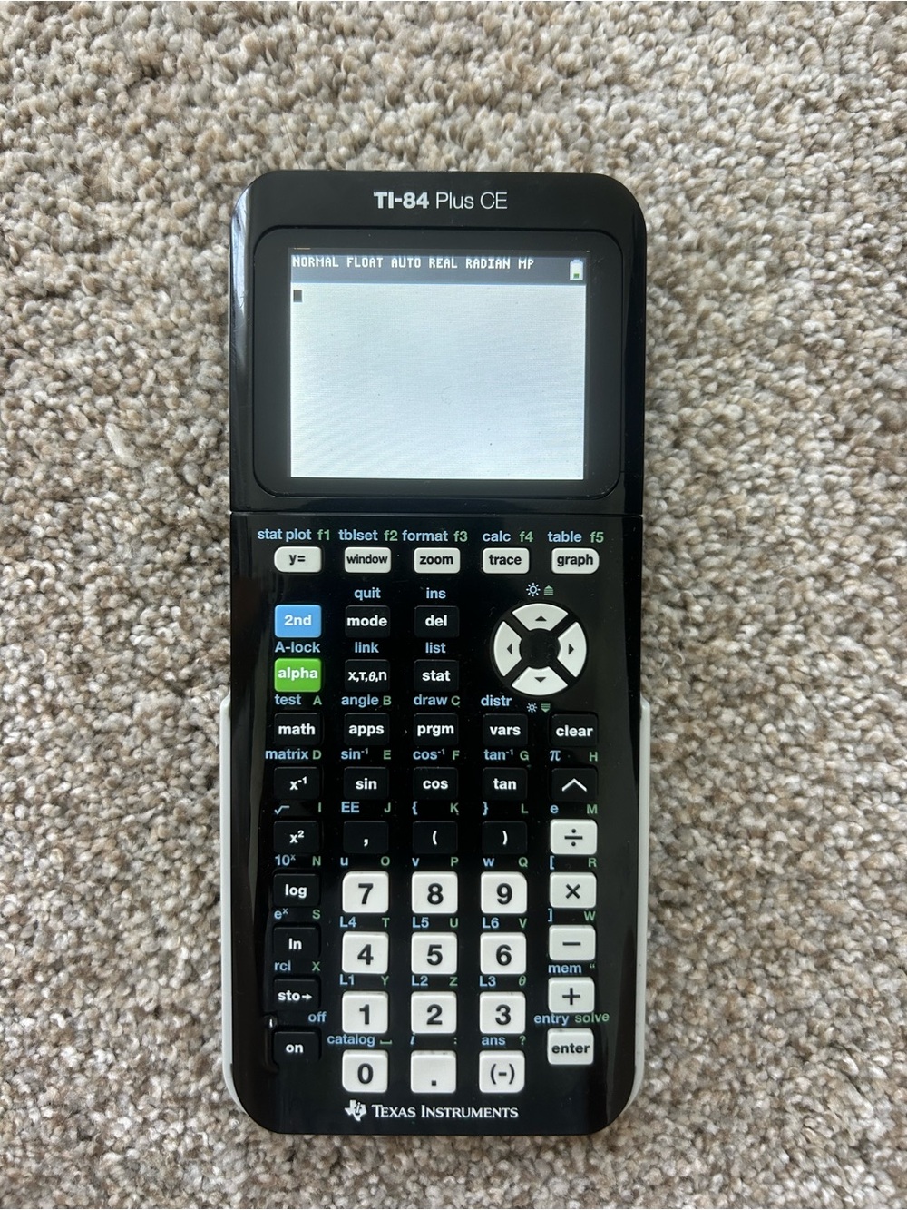 Texas Instruments Black and White TI-84 Plus CE Graphing Calculator